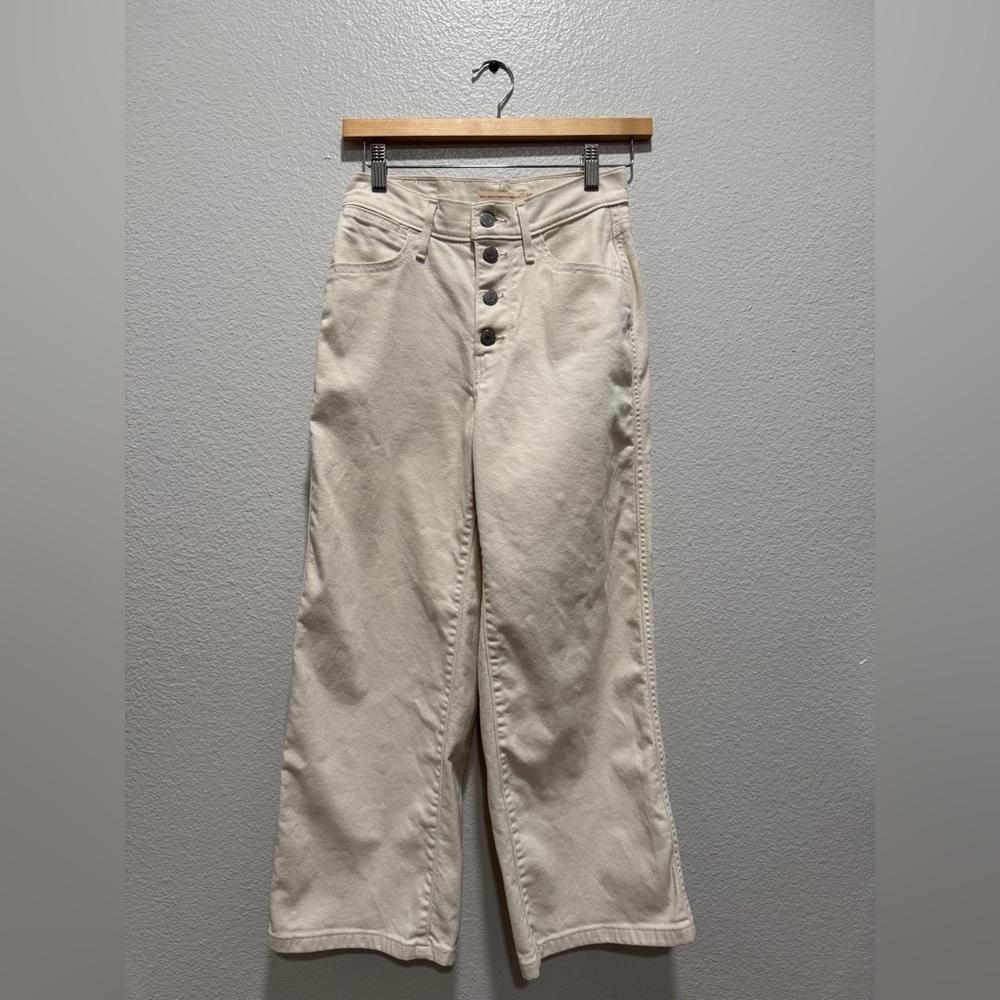 Cream Mile High Cropped Wide Leg size 25 with a boho vibe